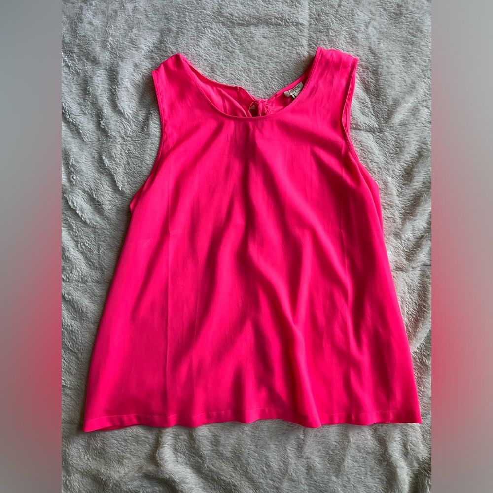 J. Crew Pink Tie-Back Tank Top